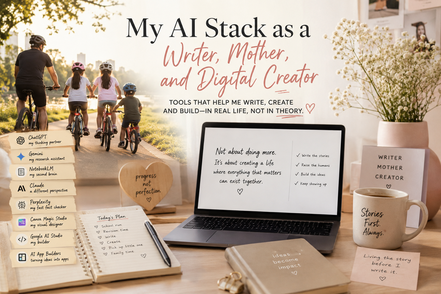 My AI Stack as a Writer, Mother, and Digital Creator